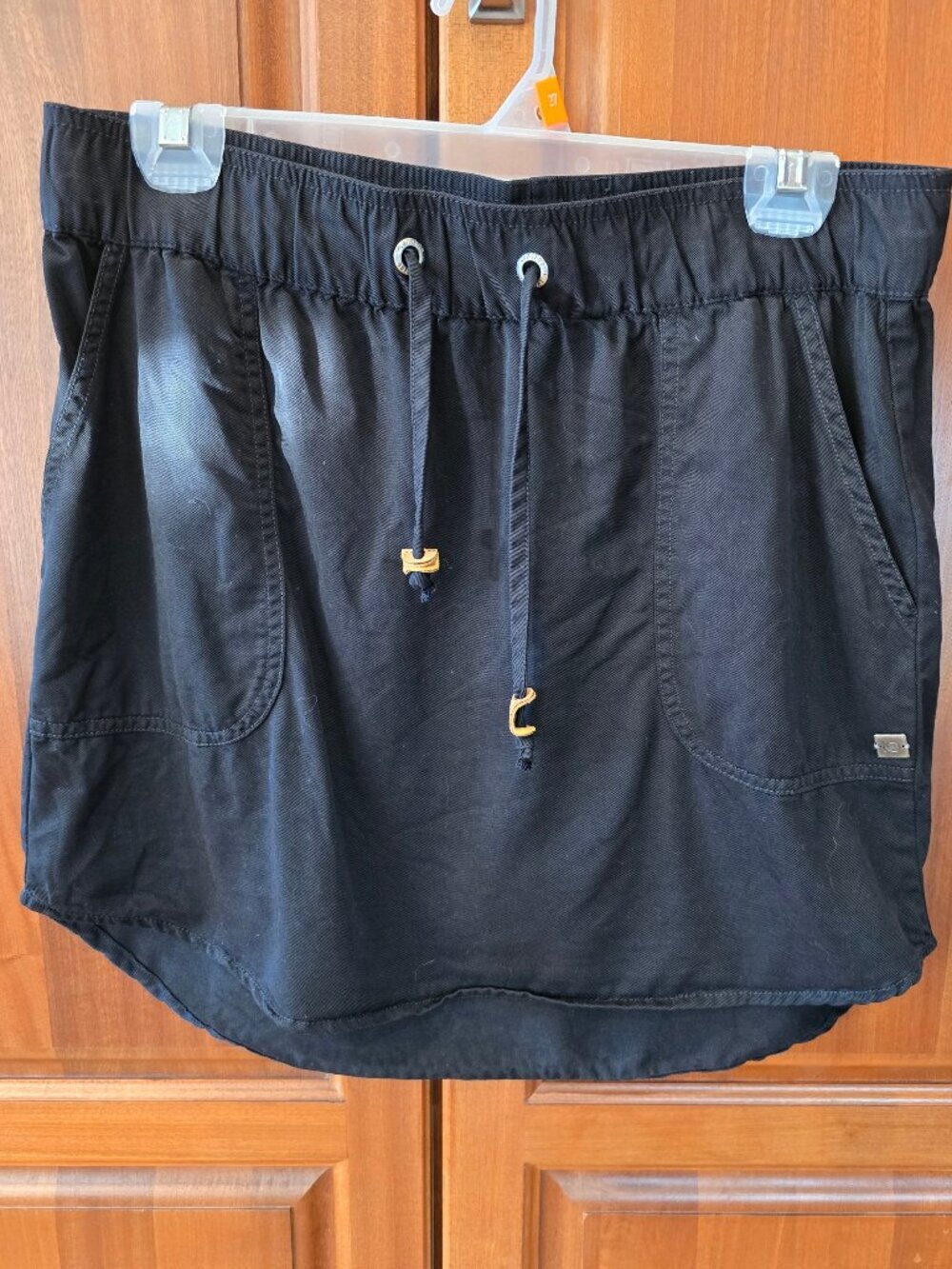 Tentree Kalalua Tencel Mini Skirt Black Size Medium